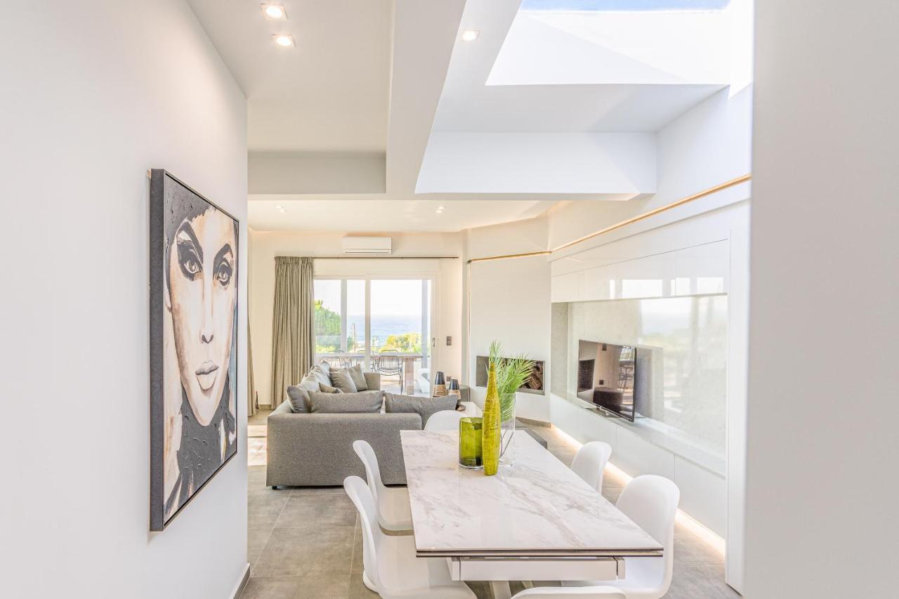 Queens Gem Luxury Villa - Private Heated Jacuzzi - Pool Hersonissos  Esterno foto